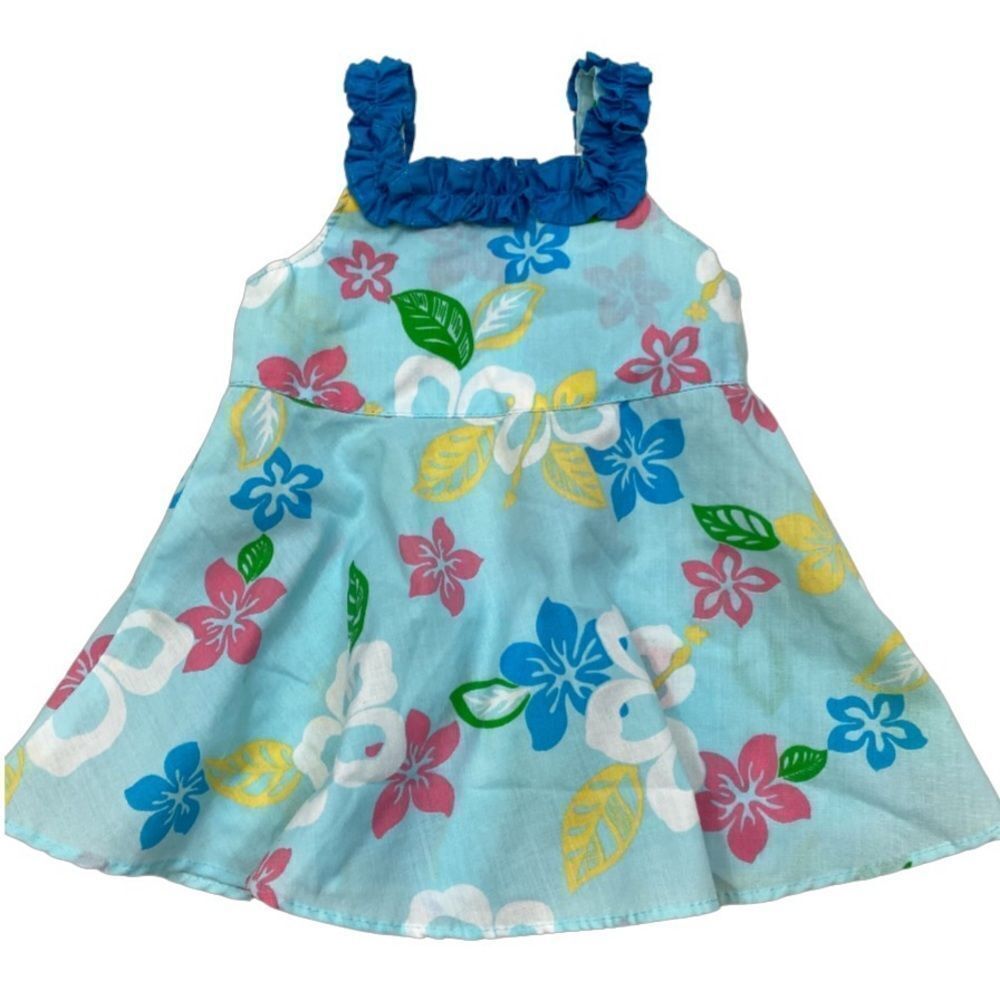 RJC Made In Hawaii Infant Gurls Hawaiian‎ Floral Print Dress 6 Months